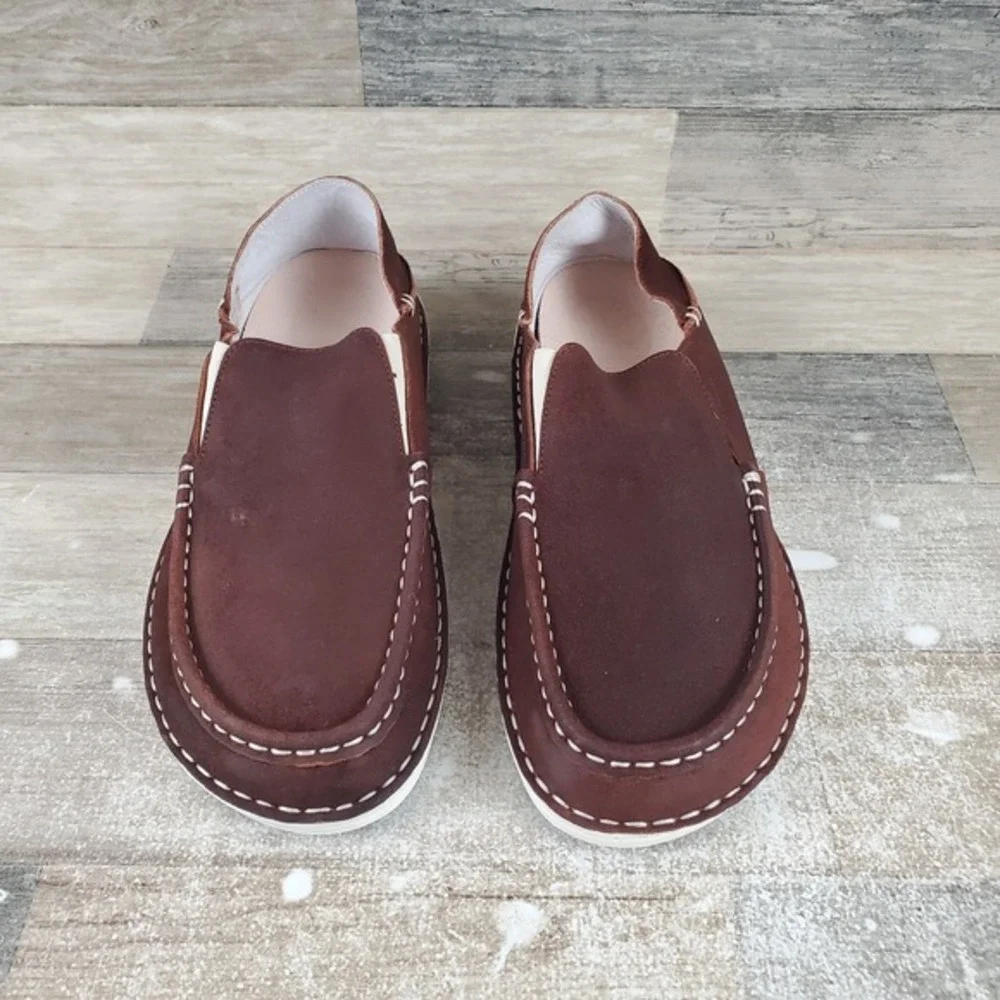 Birkenstock Duma Unisex Moccasins Loafers Mens Sz‎ 8 / Womens 10 Brown Slip On